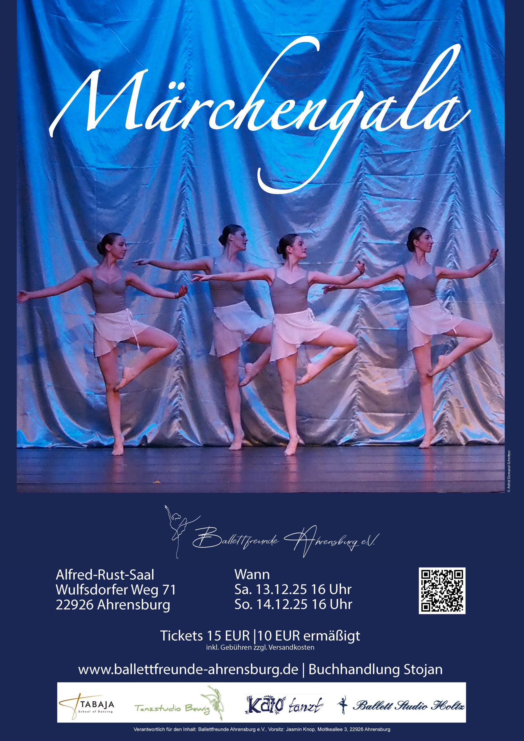 Plakat Märchengala 2025 Ballettfreunde Ahrensburg e.V.